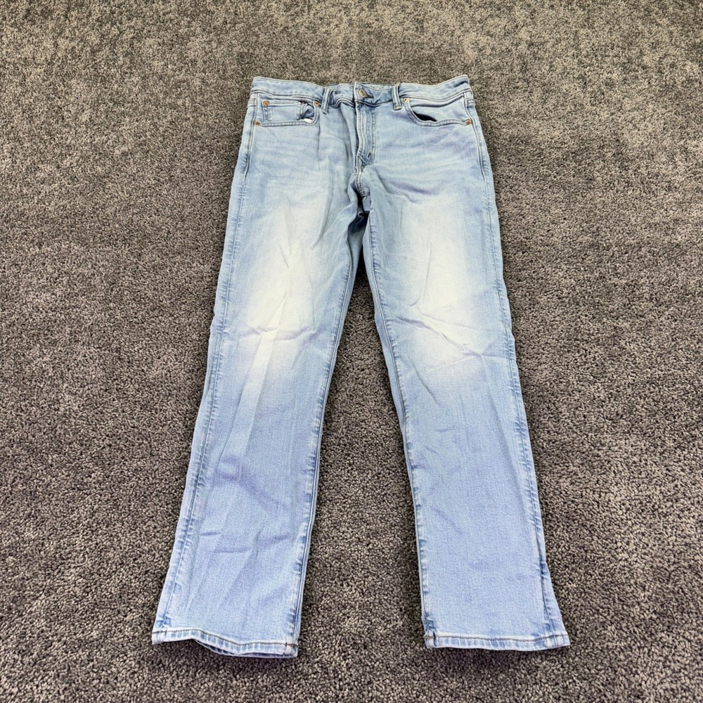American Eagle Jeans Mens 33x30 Blue Slim Straight Airflex+